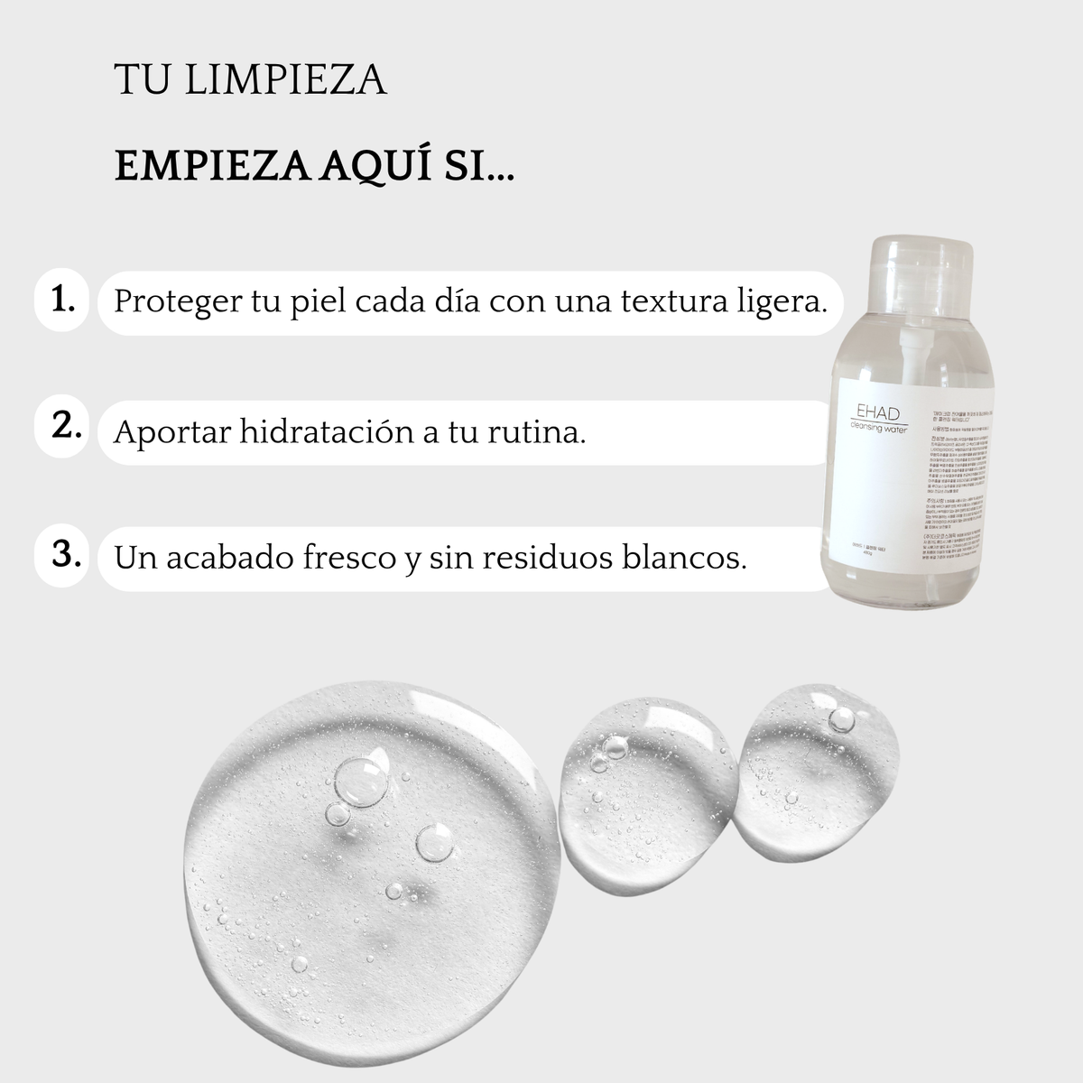 Agua Limpiadora a Base de Aceites